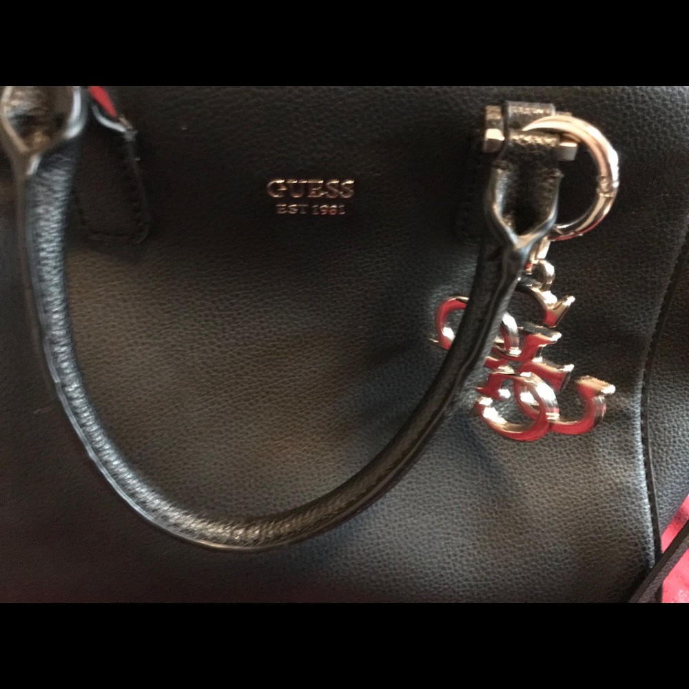 Black Guess Satchel Medium